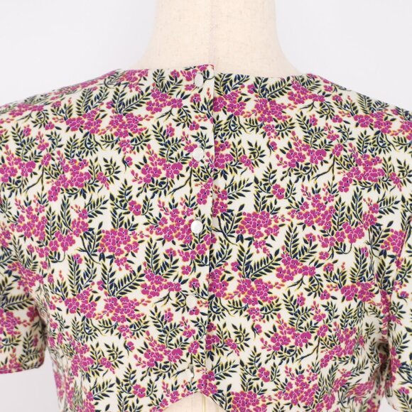 STYLESTALKER Moana Mini Dress Ruffles Cutout Back Floral Hourglass Size S - Picture 7 of 9